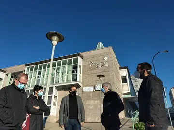 Lu&iacute;s Bar&aacute; e Pedro Pereira no Centro de Sa&uacute;de do Porri&ntilde;o