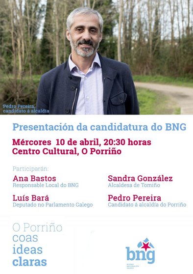 2019.04.10 Presentación candidatura BNG O Porriño