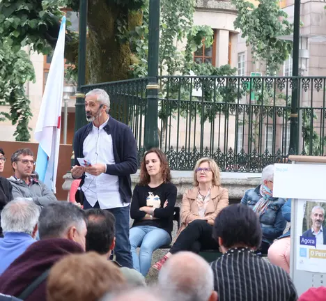 Pedro Pereira durante a s&uacute;a intervenci&oacute;n no Acto Central do Porri&ntilde;o