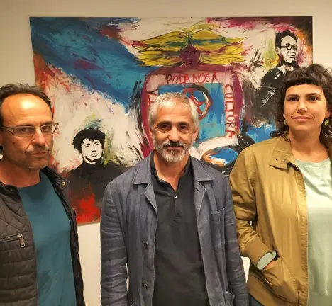 Pedro Pereira, M&iacute;riam Mart&iacute;nez e Marcelo Rodr&iacute;guez