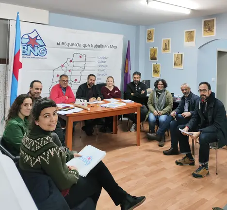 Reuni&oacute;n do BNG de Mos e O Porri&ntilde;o